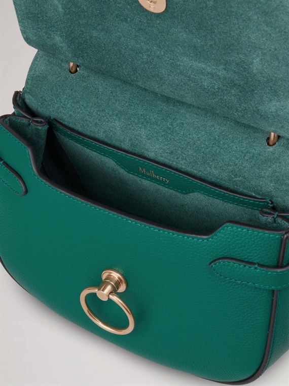 Mulberry Small Amberley Satchel Malachite Small Classic Grain